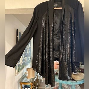 Adrianna Papell Elegant Black Evening Blazer
